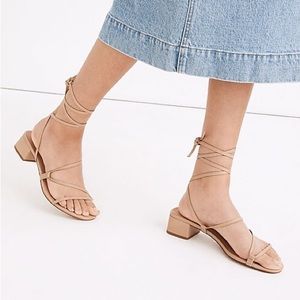 Madewell - the brigitte lace-up sandal in leather